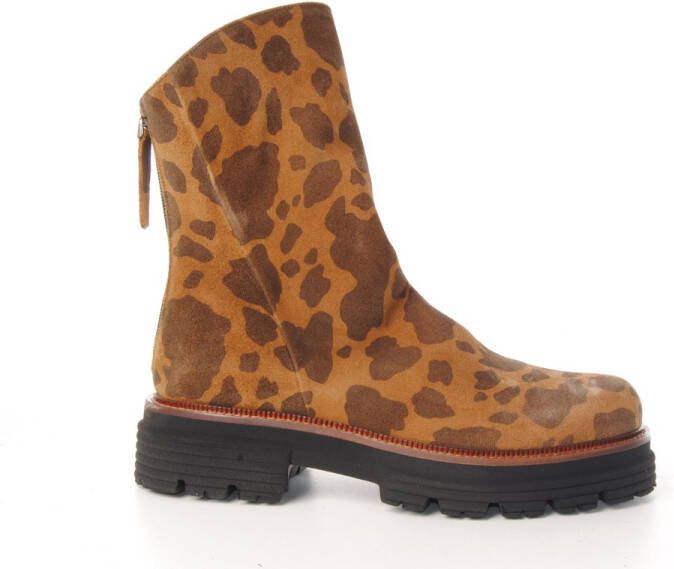 MAURY halfhoge laars dames Kenia bruin leopard print