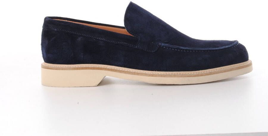 MAURY heren loafer Boba in blauwe suede