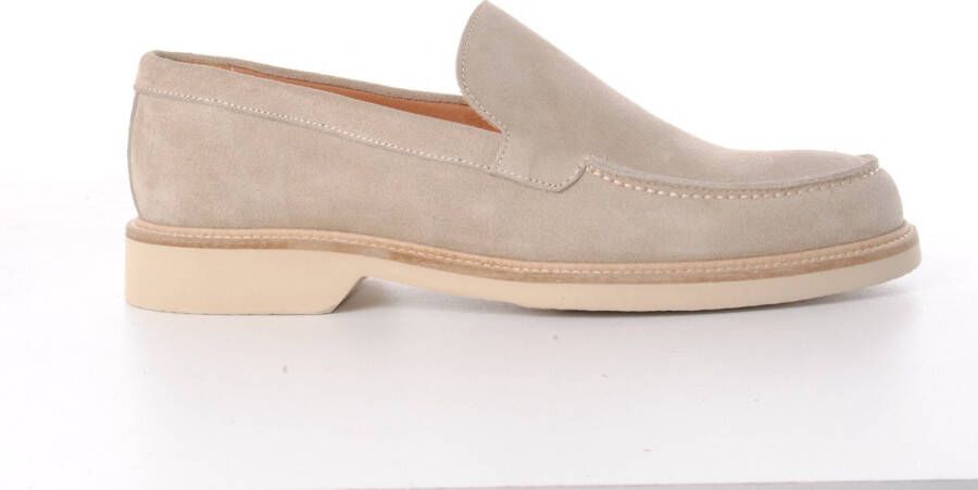 MAURY heren loafer Boba in taupe suede
