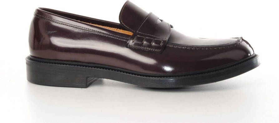 MAURY heren loafer Boromir gepolierd leder bordo