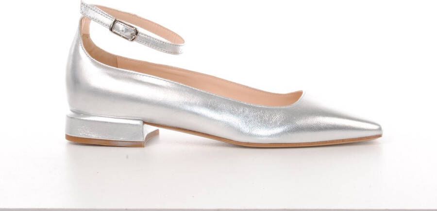 MAURY mary jane ankle strap zilver metallic