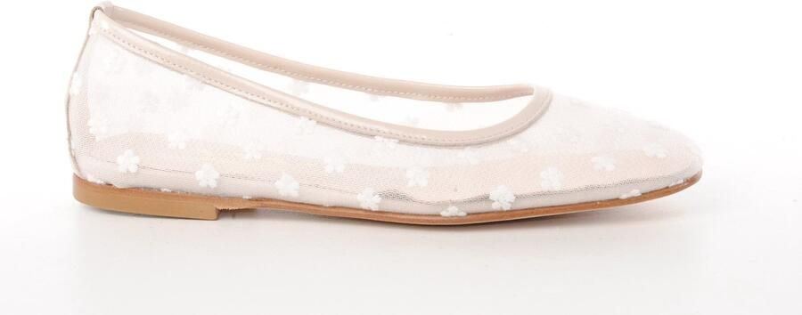 MAURY dames ballerina Fairy textiel off white