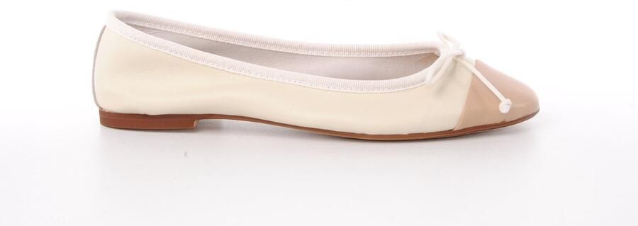 MAURY dames ballerine Gemma leder ecru beige