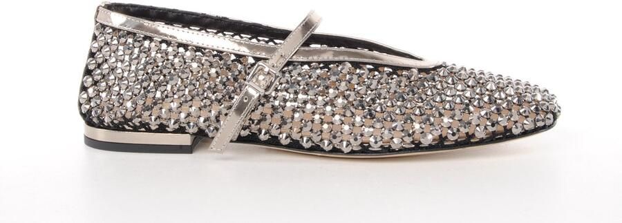 MAURY dames ballerine Jamadi leder en strass brons