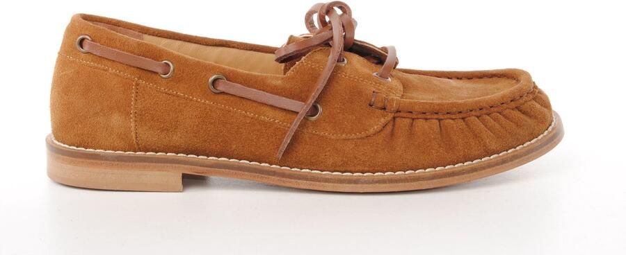 MAURY dames bootschoen Mustang suède naturel