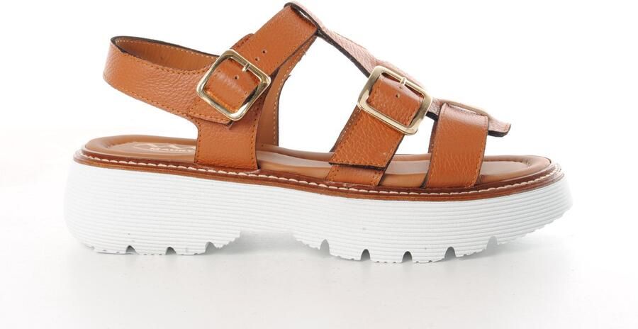 MAURY dames sandaal Fusion leder naturel