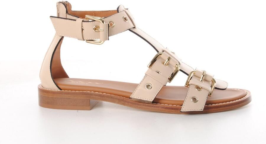MAURY dames sandaal Solomio leder beige