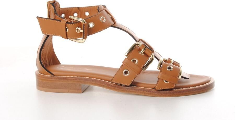 MAURY dames sandaal Solomio leder naturel