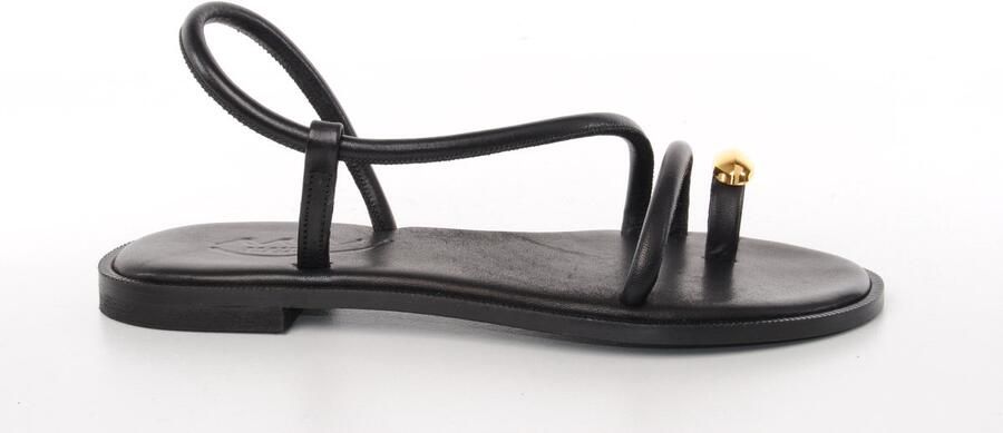 MAURY dames sandaal Vitamine leder zwart