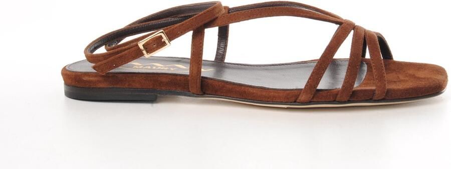 MAURY dames sandalen Alexia suède bruin