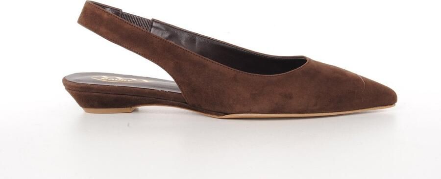 MAURY dames slingback Eureka suède bruin