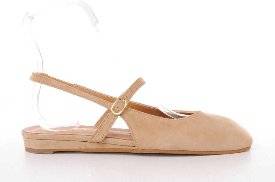 MAURY dames slingback Lucienne suède camel