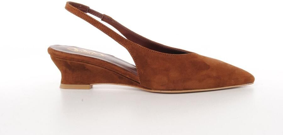 MAURY dames slingback Mimosa suède bruin
