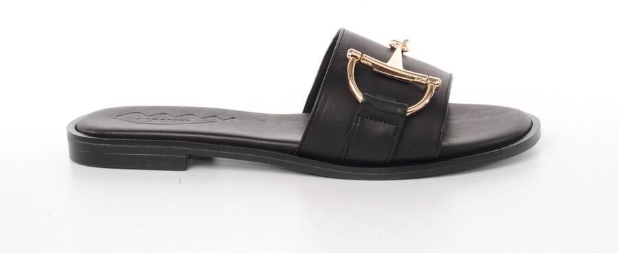 MAURY dames slipper Bistro leder zwart