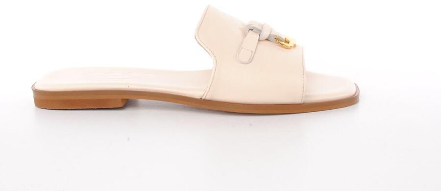 MAURY dames slipper Bohemien leder beige