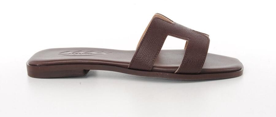 MAURY dames slipper Joyceline leder bruin