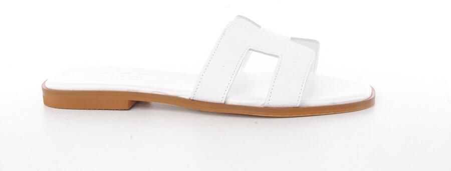 MAURY dames slipper Joyceline leder wit