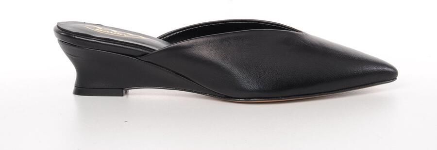 MAURY dames slipper Milla leder zwart