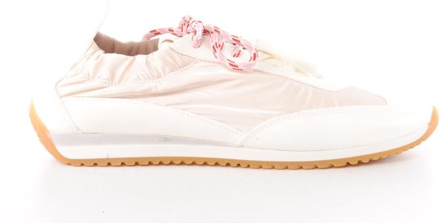 MAURY dames sneaker Freedom leder en nylon beige