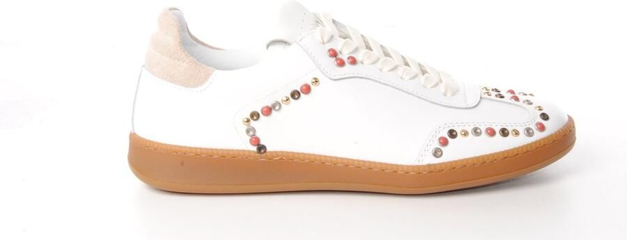 MAURY dames sneaker Porto leder wit