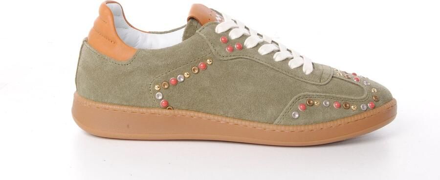 MAURY dames sneaker Porto suède kaki