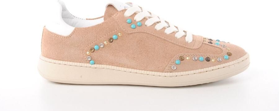 MAURY dames sneaker Porto suède nude