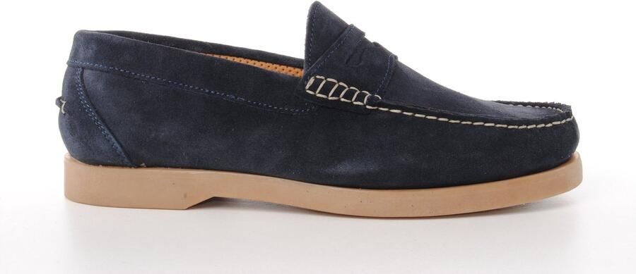 MAURY heren loafer Archibald suède blauw