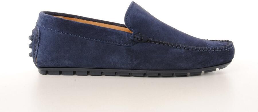 MAURY heren moccassin Bonaparte suède blauw