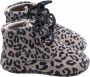 Mavies leren babyschoenen met panterprint beige Leer Panterprint 23 24 - Thumbnail 2