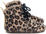 Mavies leren babyschoenen Bruin Meisjes Leer Dierenprint 21 22 - Thumbnail 2