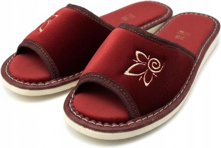 Maximus Dames Pantoffels Bordo Comfortabel & Elegant