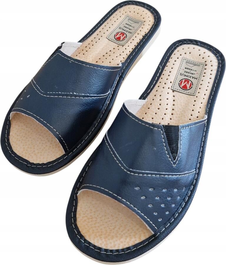 Maximus Dames pantoffels open comfortabel met elastiek