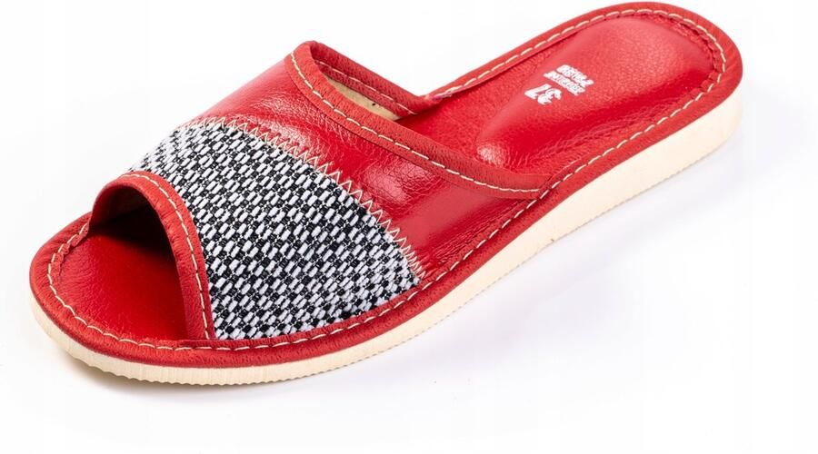 Maximus Dames pantoffels open klompjes rood