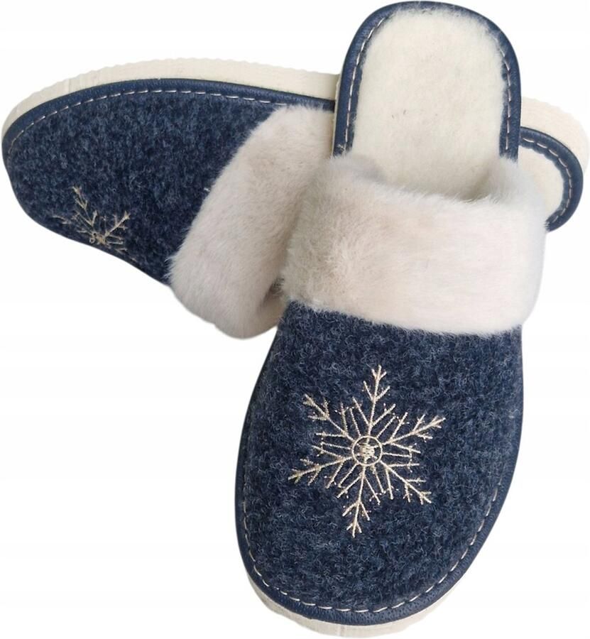 Maximus Dames Pantoffels Wol & Vilt Warm & Comfortabel