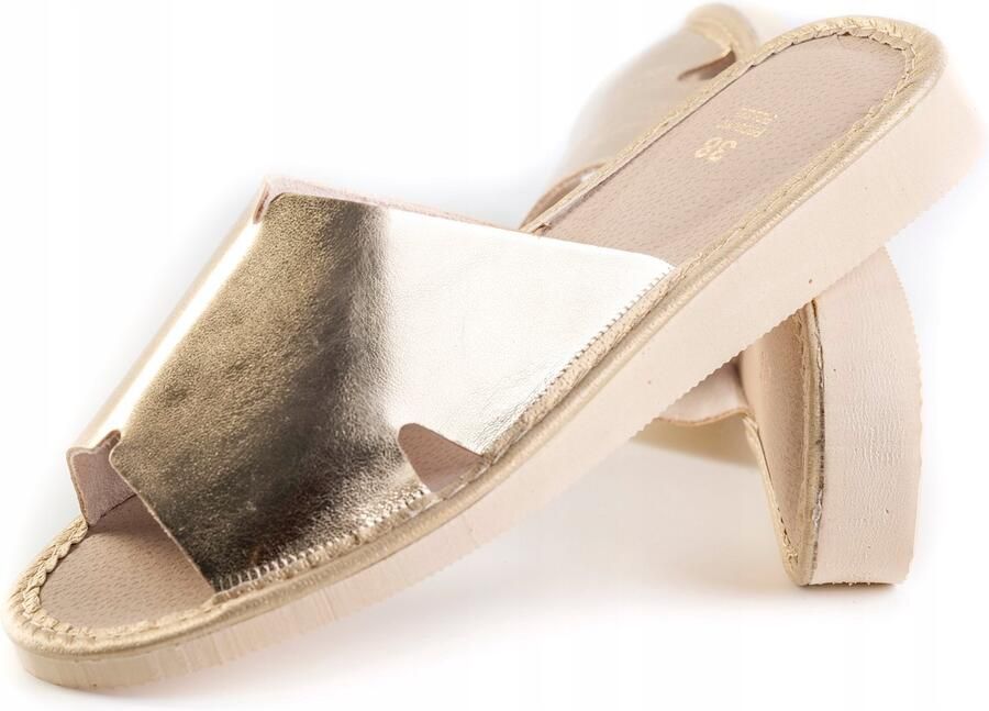 Maximus Damespantoffels Goud Comfort & Stijl