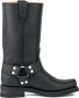 Mayura Boots 1501 Zwart Biker Western Laarzen Heren Vierkante Neus Oliebestendige Rubber Zool Kalfs Leer - Thumbnail 1