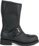 Mayura Boots 1594 Zwart Biker Motorlaarzen Ronde Stalen Neus Anti Slip Zool Echt leer - Thumbnail 1