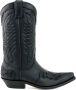 Mayura Boots 17 Zwart Cow Western Laarzen Spitse Neus Schuine Hak Waxed Leer - Thumbnail 2