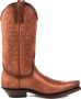 Mayura Boots 1920 Cognac Spitse Cow Western Line Dance Laarzen Schuine Hak Echt Leer - Thumbnail 1