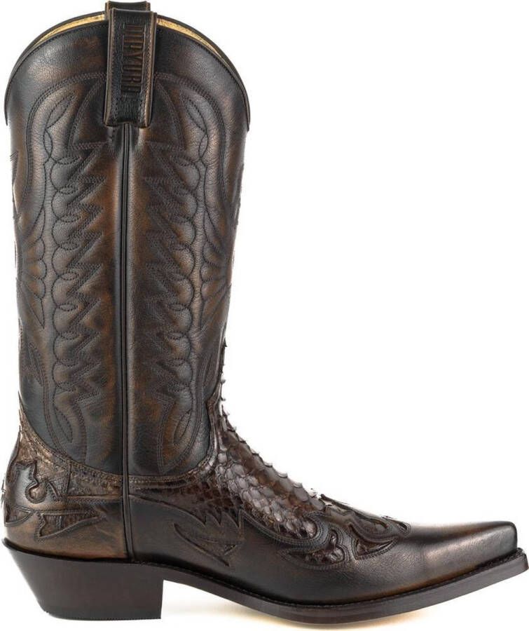 Mayura Boots 1935P Bruin Roestbruin Spitse Cowboy Western Laarzen Schuine Hak Rechte Schacht Treklussen Goodyear Welted