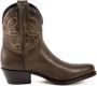 Mayura Boots 2374 Kastanje Dames Cowboy fashion Enkellaars Spitse Neus Western Hak Echt Leer - Thumbnail 1