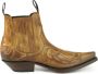 Mayura Boots Austin 1931 Cognac Spitse Western Heren Enkellaars Schuine Hak Elastiek Sluiting Vintage Look - Thumbnail 1