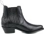 Mayura Boots Marilyn 2487 Zwart Dames Cowboy Western Fashion Enklelaars Spitse Neus Schuine Hak Elastiek Sluiting Echt Leer - Thumbnail 1