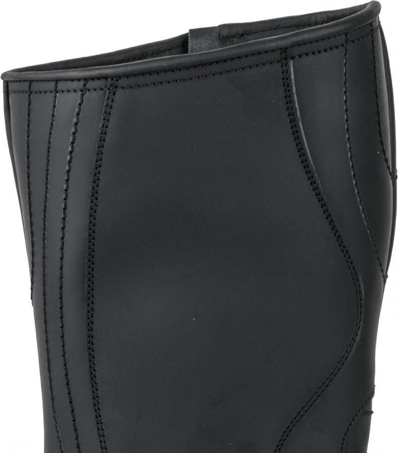 Mayura Boots 1594 Zwart Biker Motorlaarzen Ronde Stalen Neus Anti Slip Zool Echt leer - Foto 4