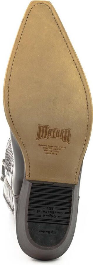 Mayura Boots 1920 Florentic Bordeaux Spitse Cow Western Line Dance Laarzen Schuine Hak Echt Leer - Foto 8
