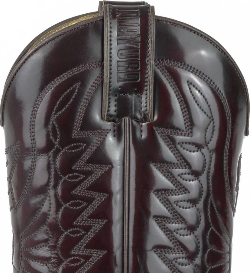 Mayura Boots 1920 Florentic Bordeaux Spitse Cow Western Line Dance Laarzen Schuine Hak Echt Leer - Foto 3