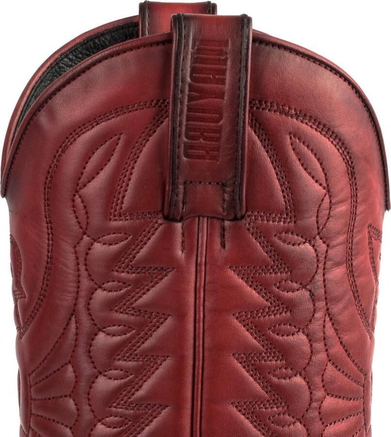 Mayura Boots 1920 Rood Bruin Spitse Cow Western Line Dance Laarzen Schuine Hak Echt Leer - Foto 4