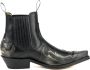Mayura Boots Thor 1931 Zwart Spitse Western Heren Enkellaars Schuine Hak Elastiek Sluiting Vintage Look - Thumbnail 1