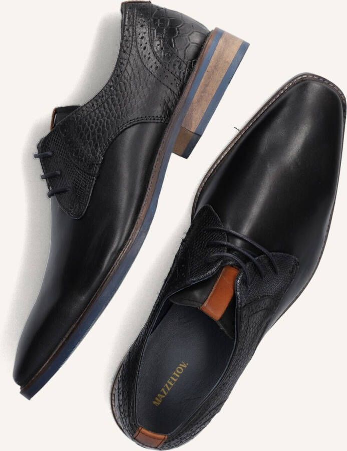 Mazzeltov 3967 Nette schoenen Veterschoenen Heren Zwart