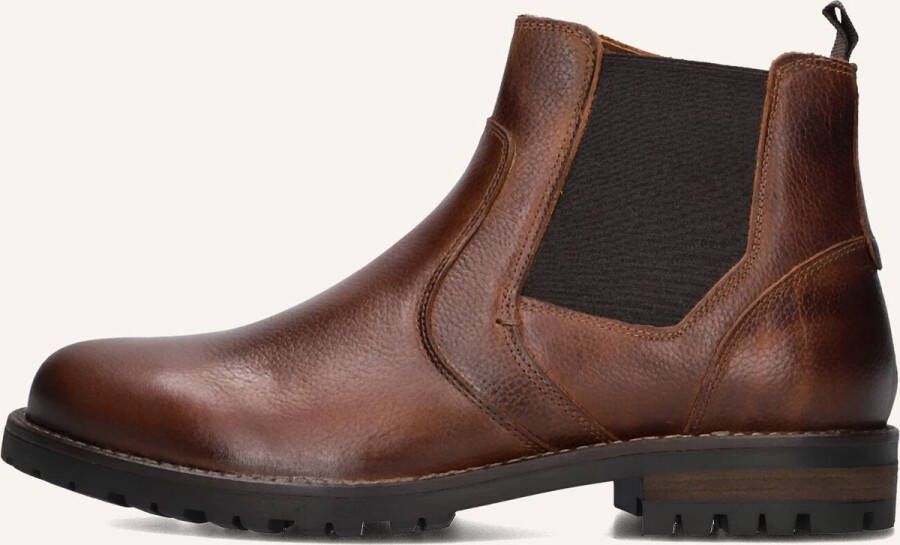 MAZZELTOV Chelsea Boots Heren 550030 Maat: 40 Materiaal: Leer Kleur: Cognac - Foto 2